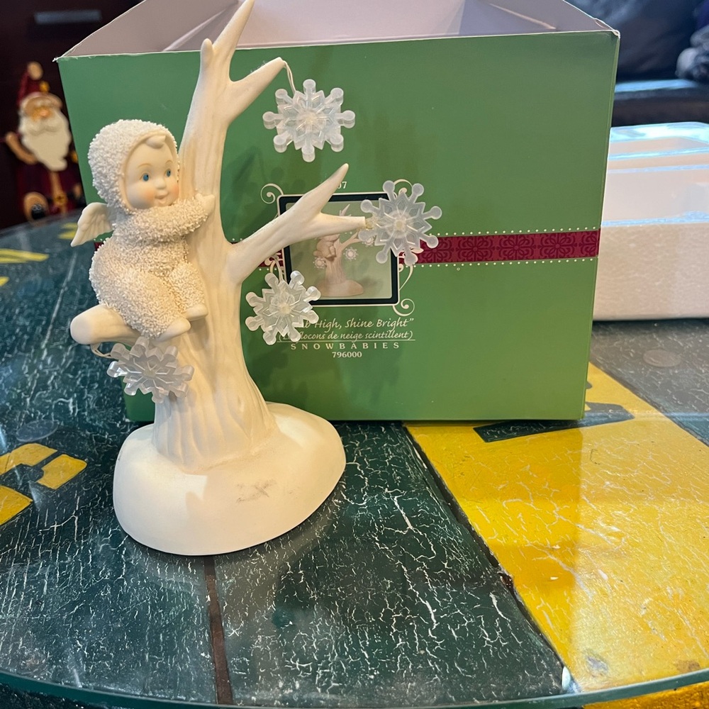 Department 56 Snowbabies Cream and White Figurine all together